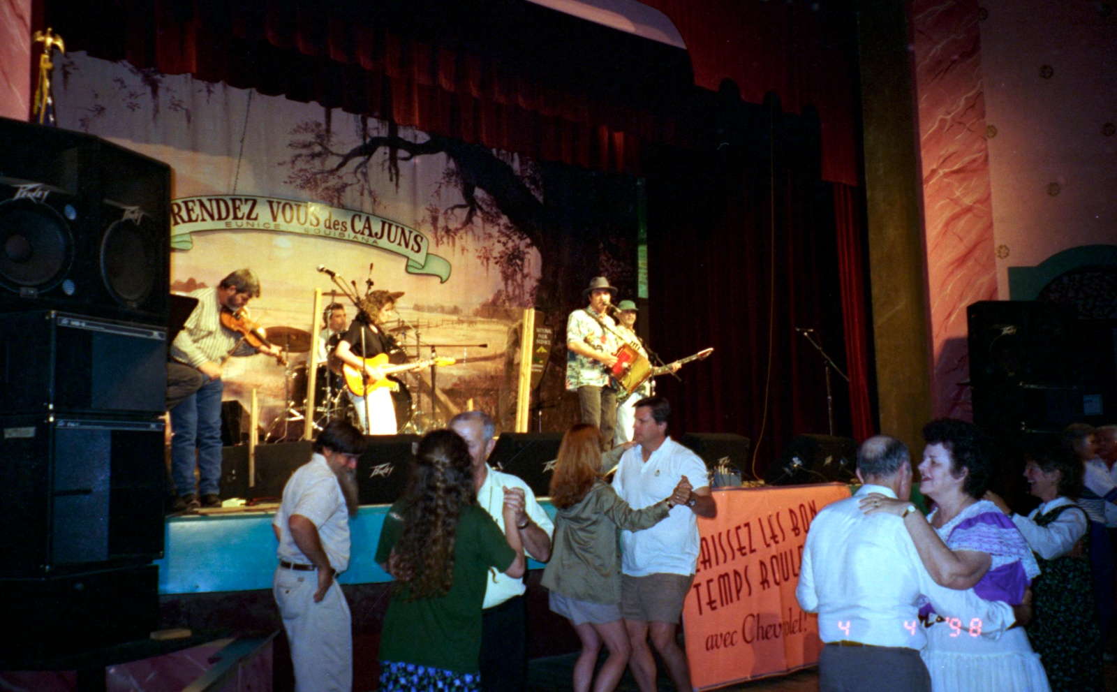 Cajun koncert i Eunice, Louisiana